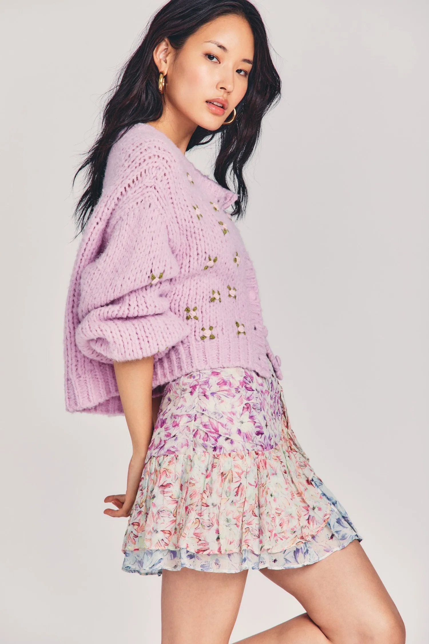 Rhodes Silk Mini Skirt