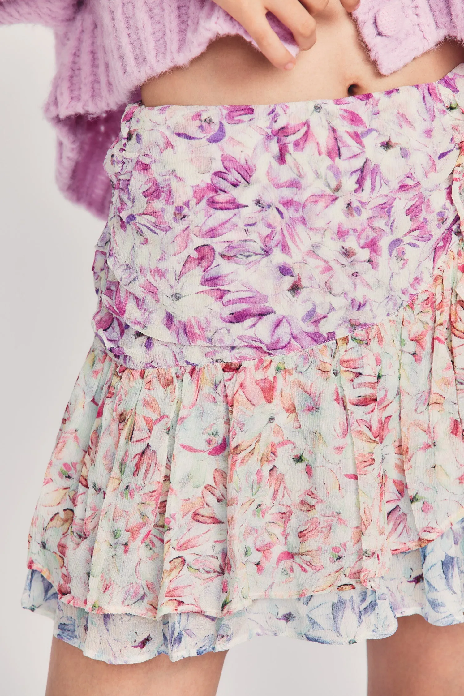 Rhodes Silk Mini Skirt