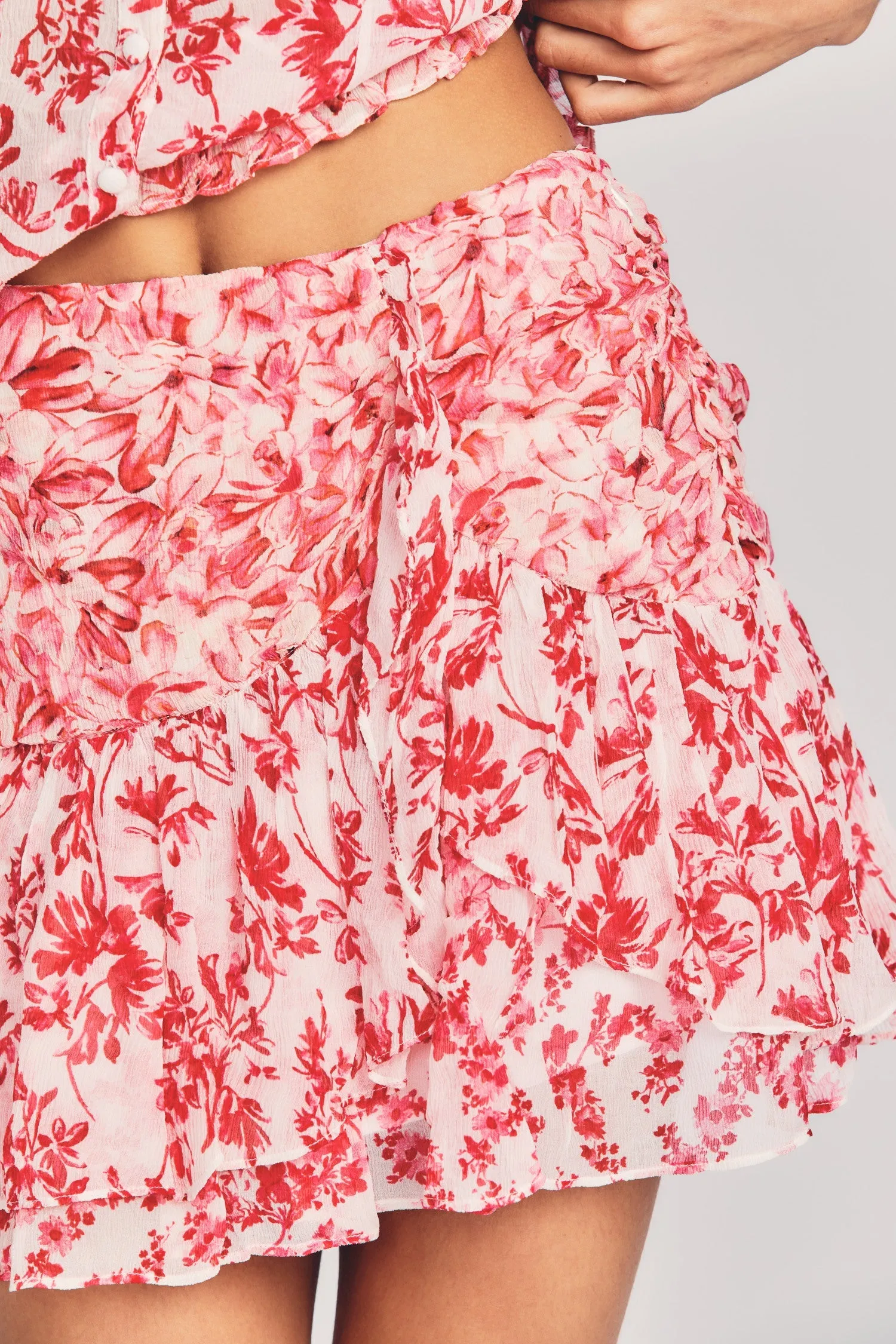 Rhodes Silk Mini Skirt