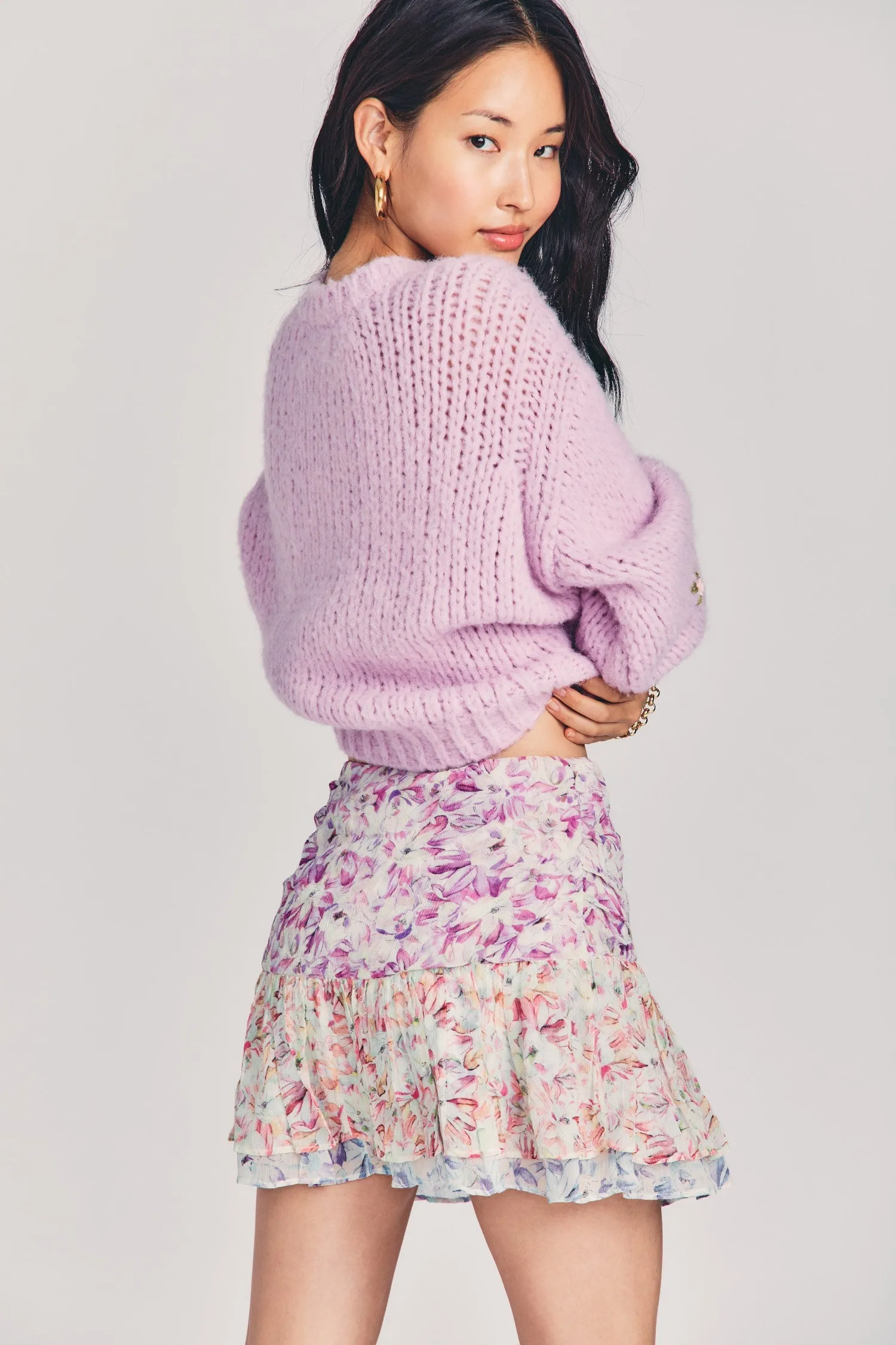Rhodes Silk Mini Skirt