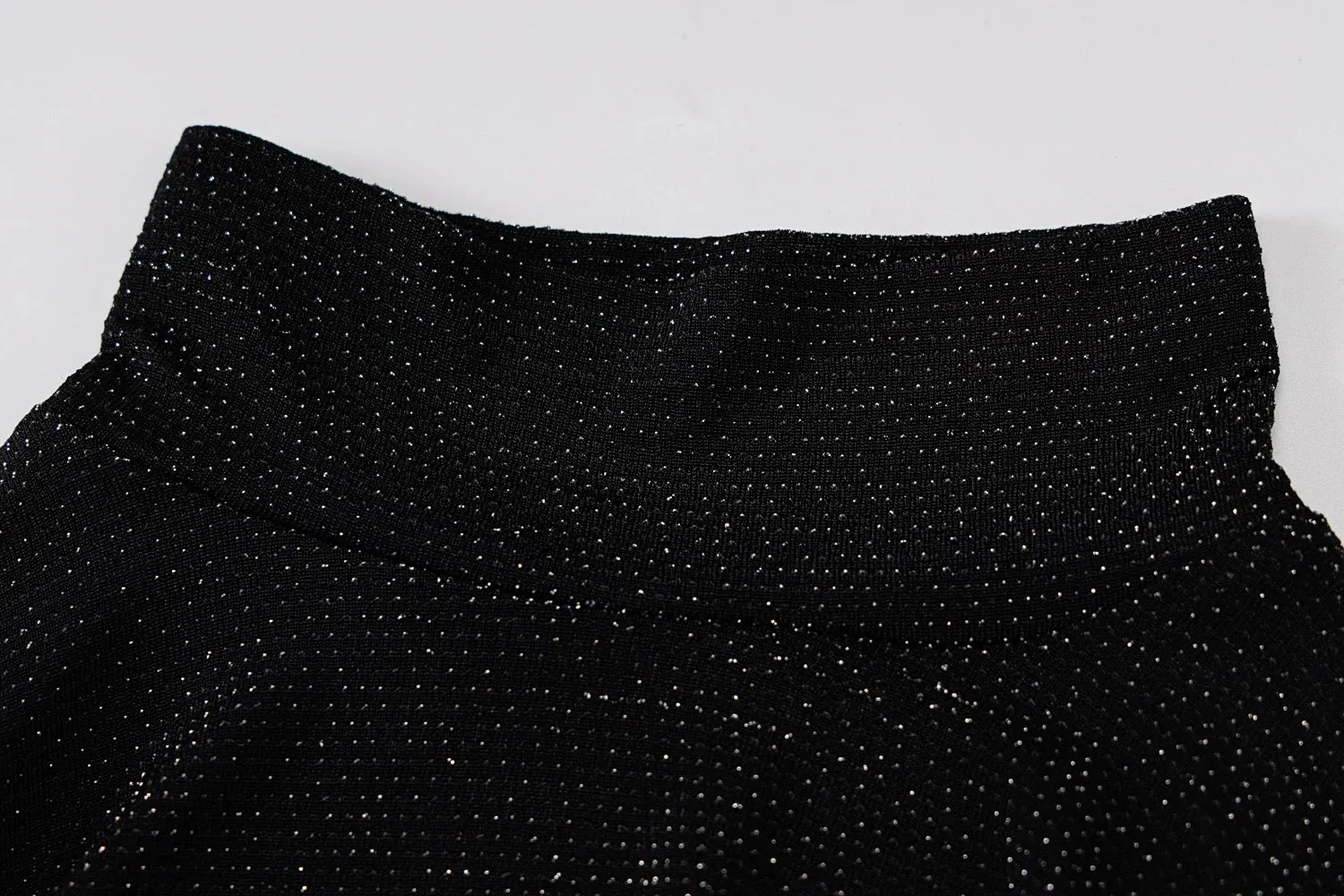 “Rider” glitter detail face cover bodysuit backless jumpsuit