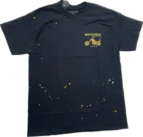ROCKSTAR CHOPPER BLACK OVERSIZED GRAPHIC T-SHIRT