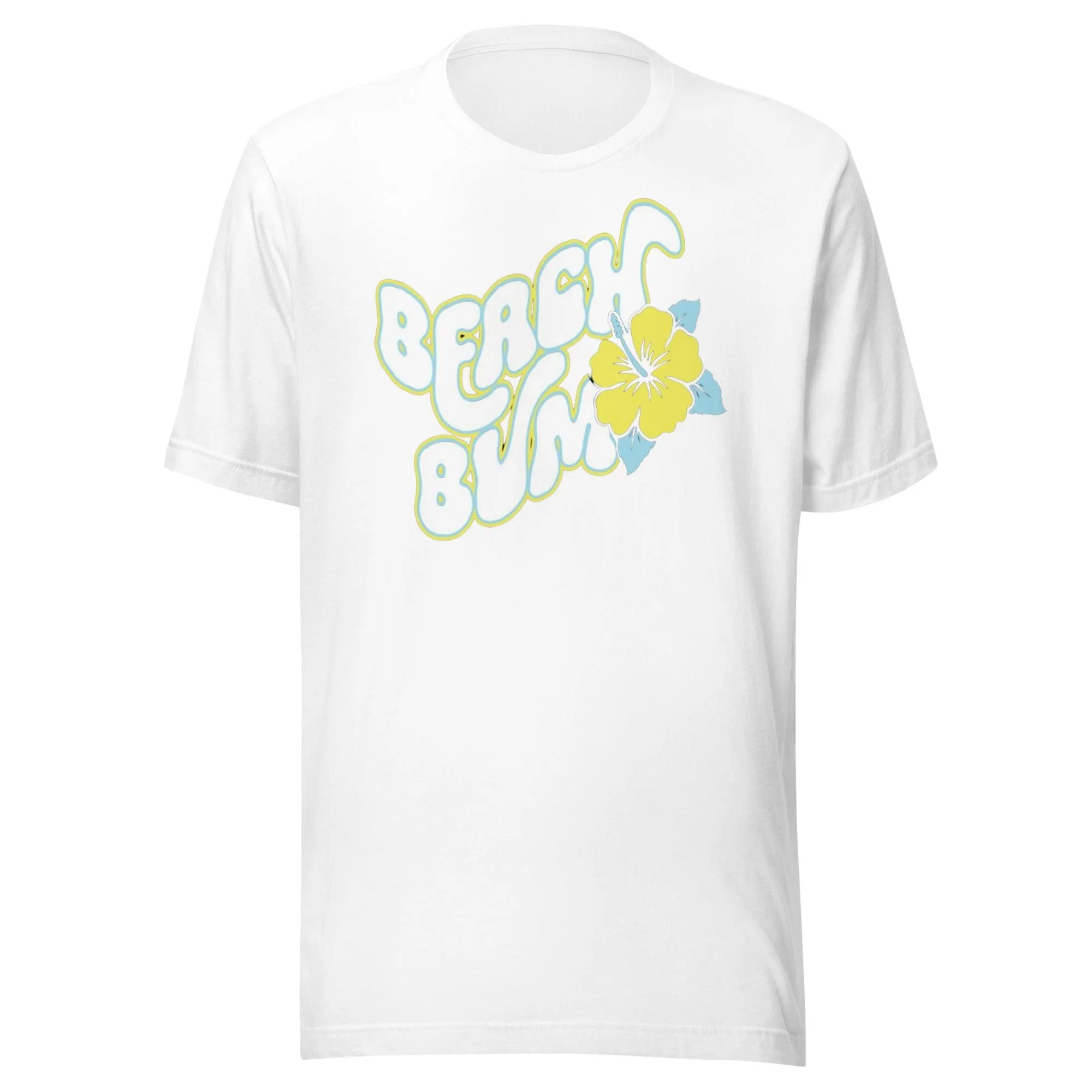 Seasonal T-shirt Beach Bum 100% Cotton Short Sleeve Crew Neck Top