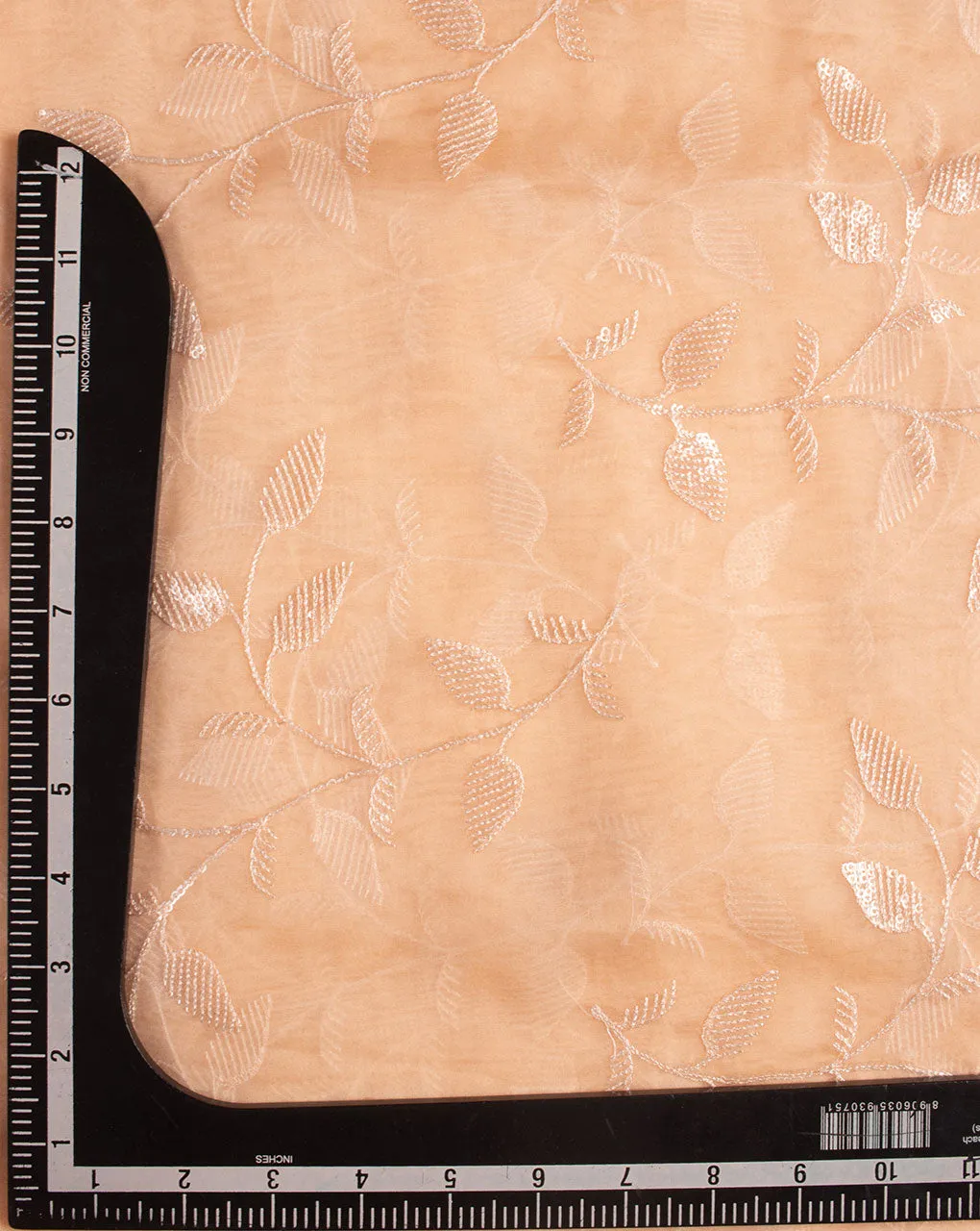Sequins Work Embroidered Organza Tissue Fabric