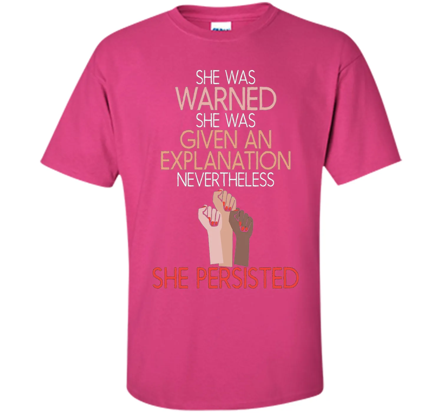 She Was Warned Nevertheless She Persisted Women Hot T-shirt
