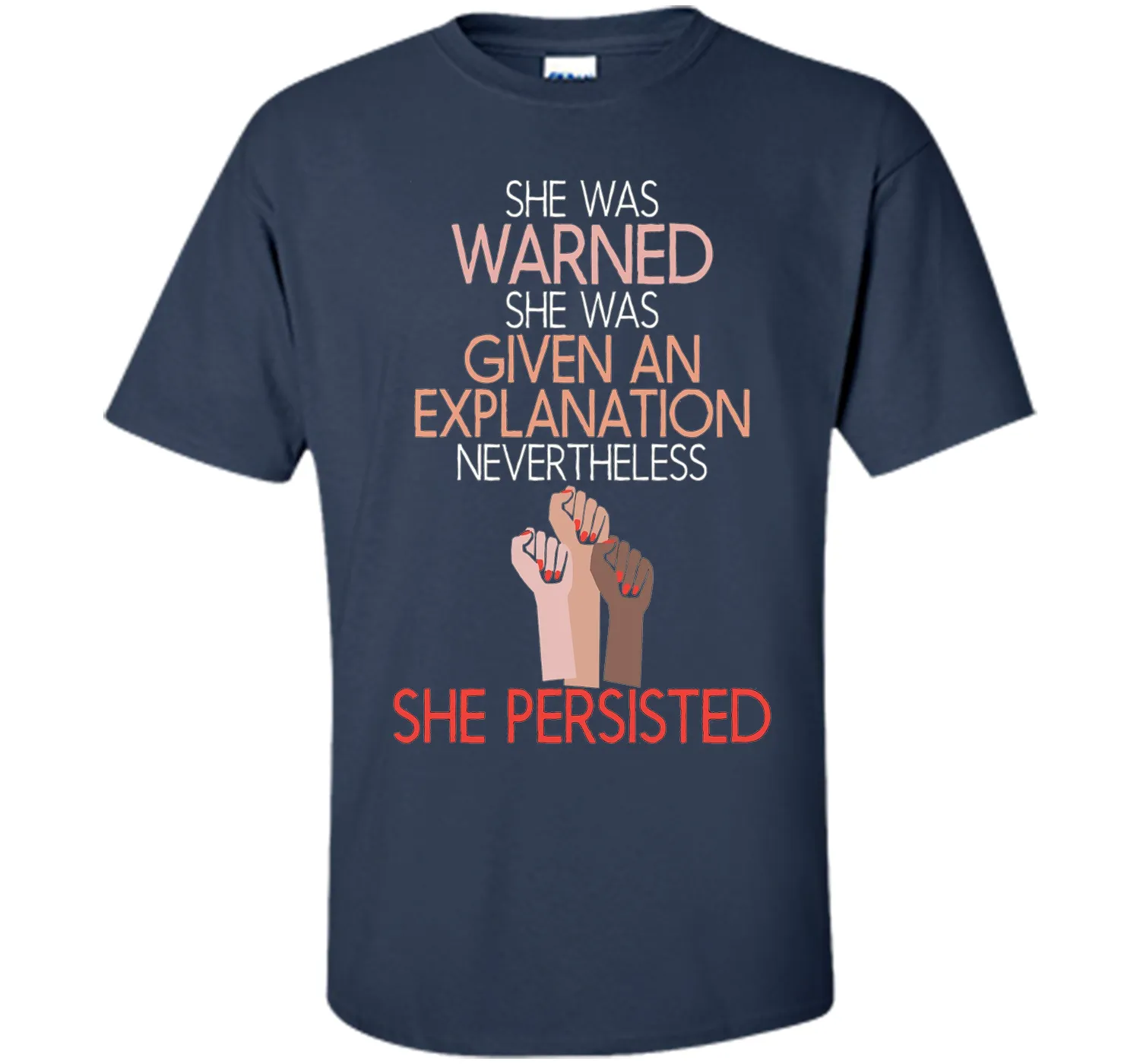 She Was Warned Nevertheless She Persisted Women Hot T-shirt