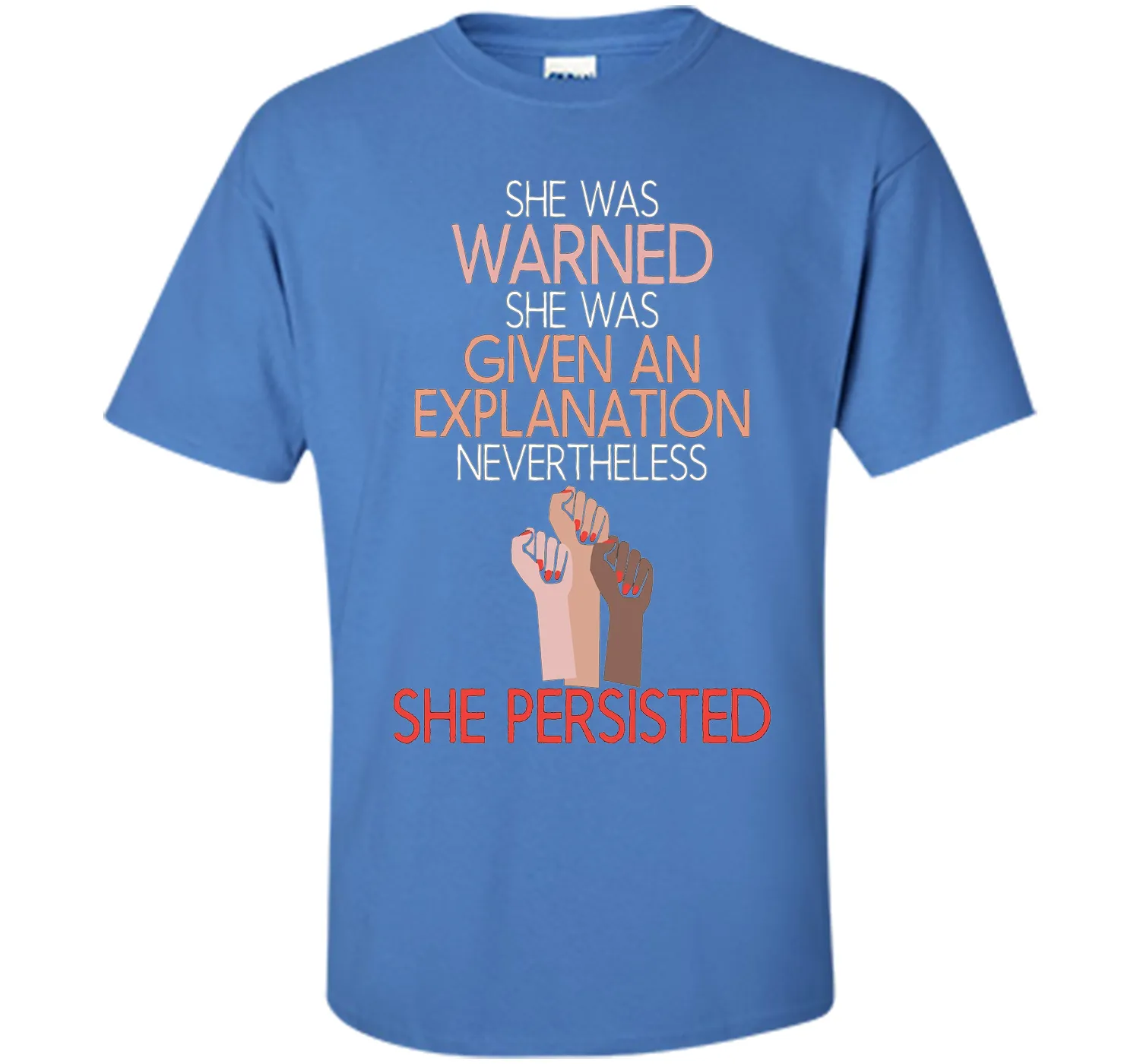 She Was Warned Nevertheless She Persisted Women Hot T-shirt