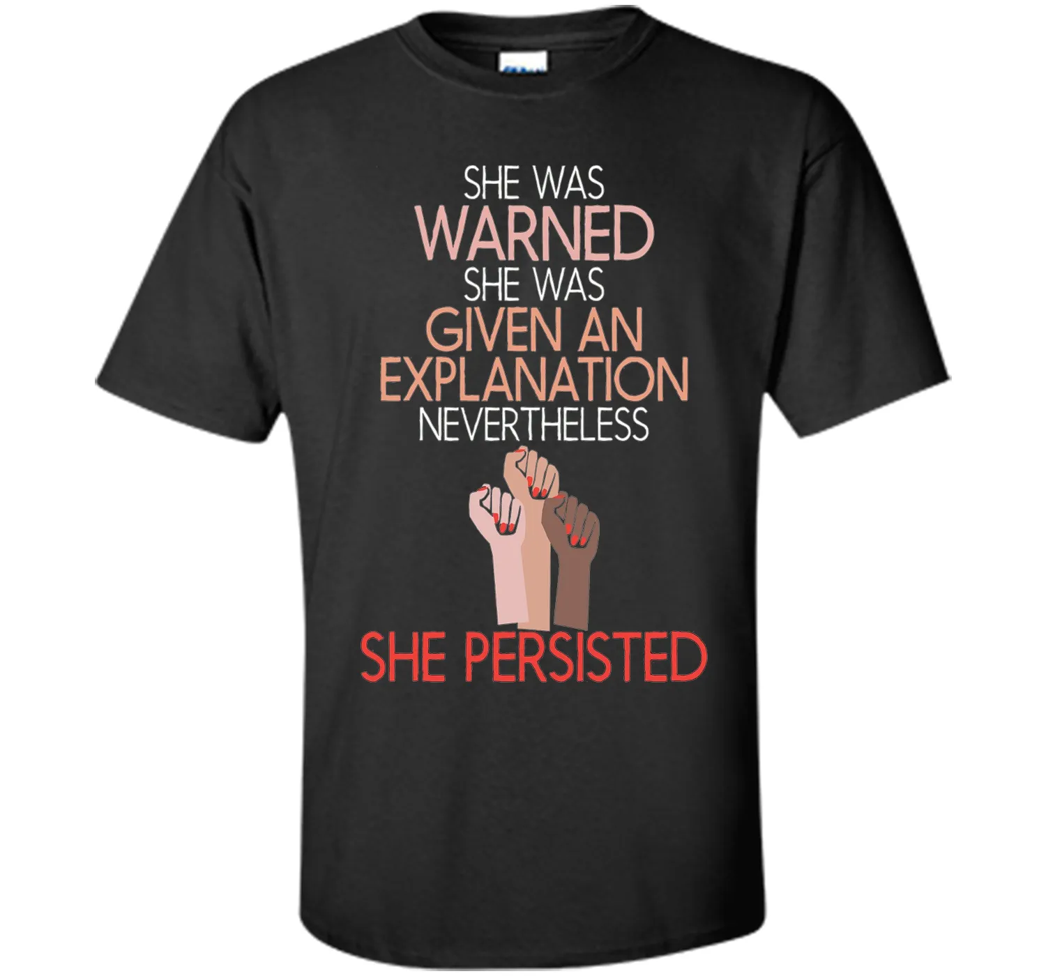 She Was Warned Nevertheless She Persisted Women Hot T-shirt
