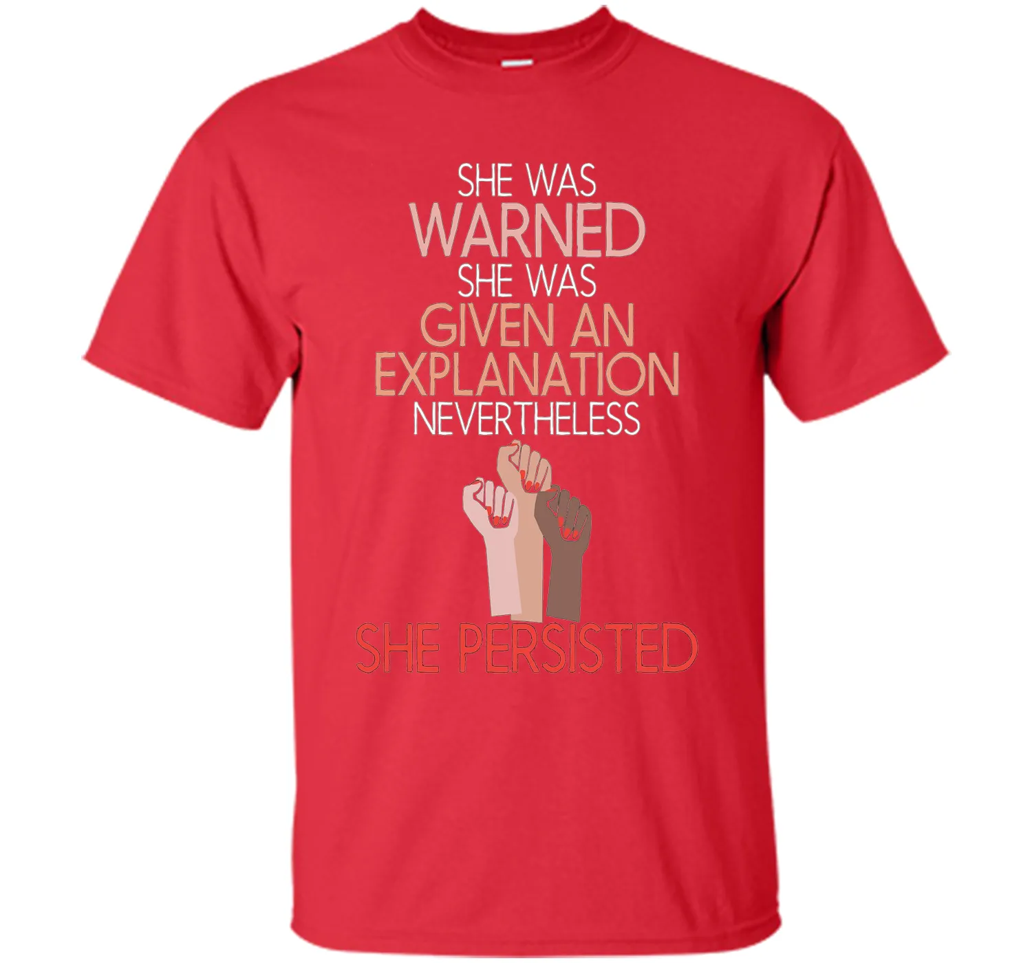 She Was Warned Nevertheless She Persisted Women Hot T-shirt
