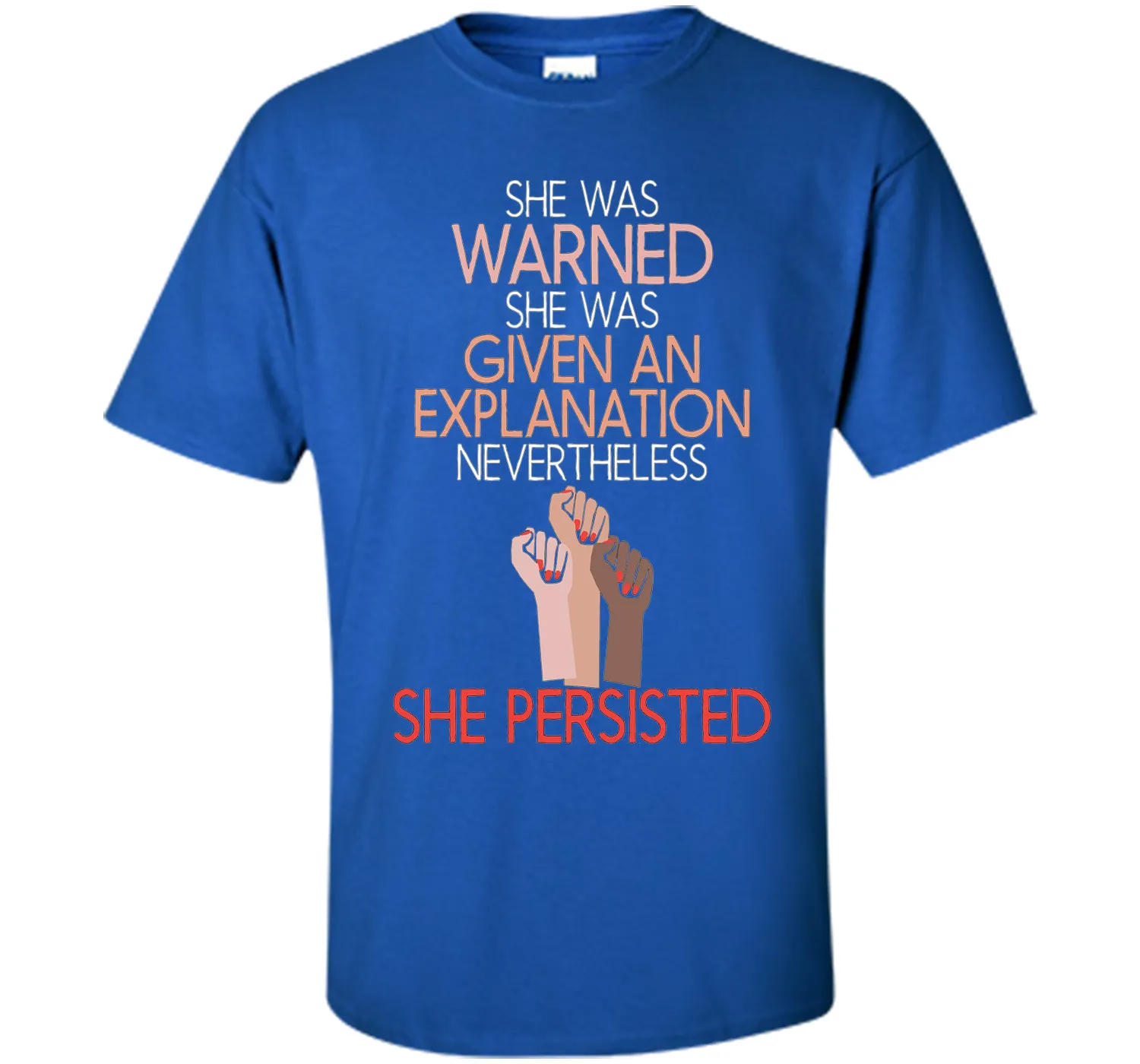 She Was Warned Nevertheless She Persisted Women Hot T-shirt