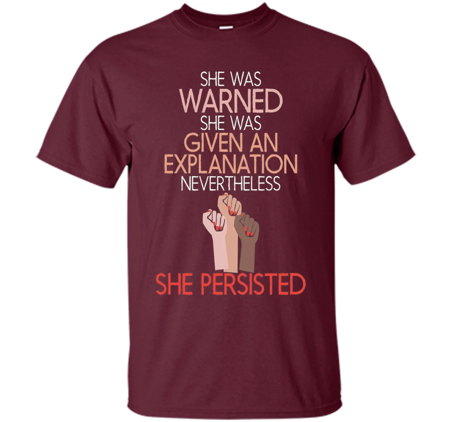 She Was Warned Nevertheless She Persisted Women Hot T-shirt