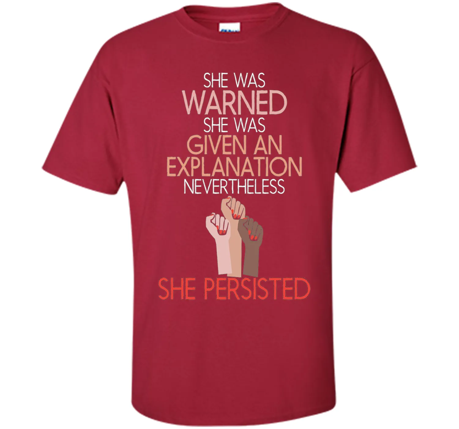 She Was Warned Nevertheless She Persisted Women Hot T-shirt