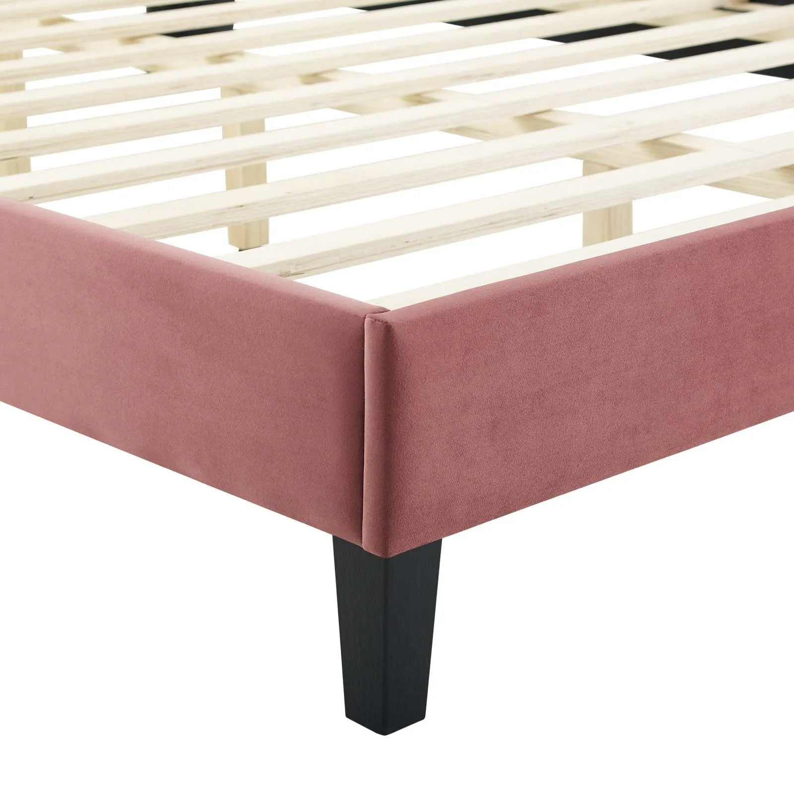 Sienna Performance  Velvet Platform Bed
