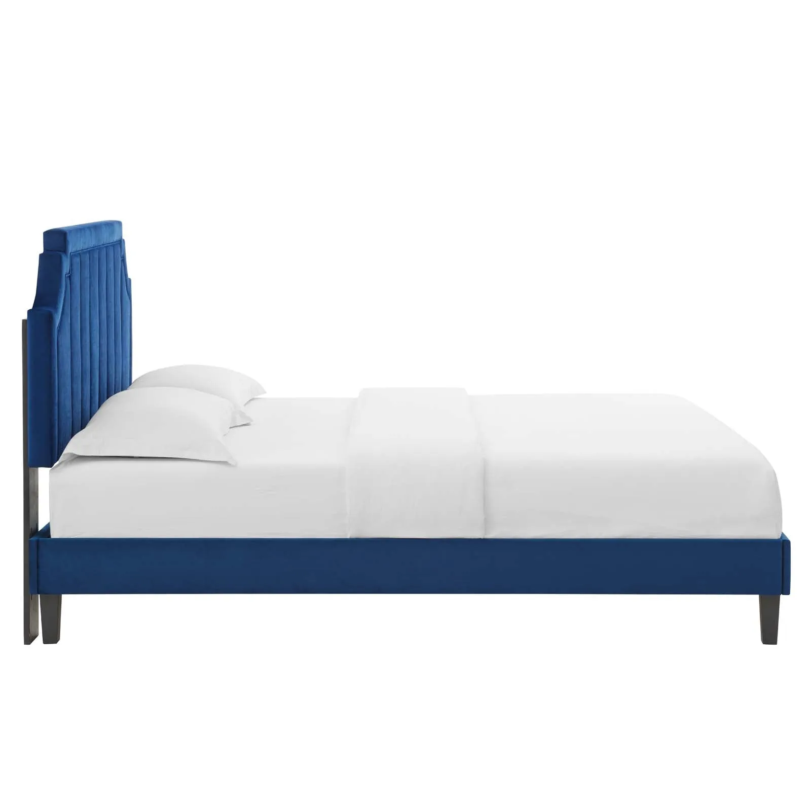 Sienna Performance  Velvet Platform Bed