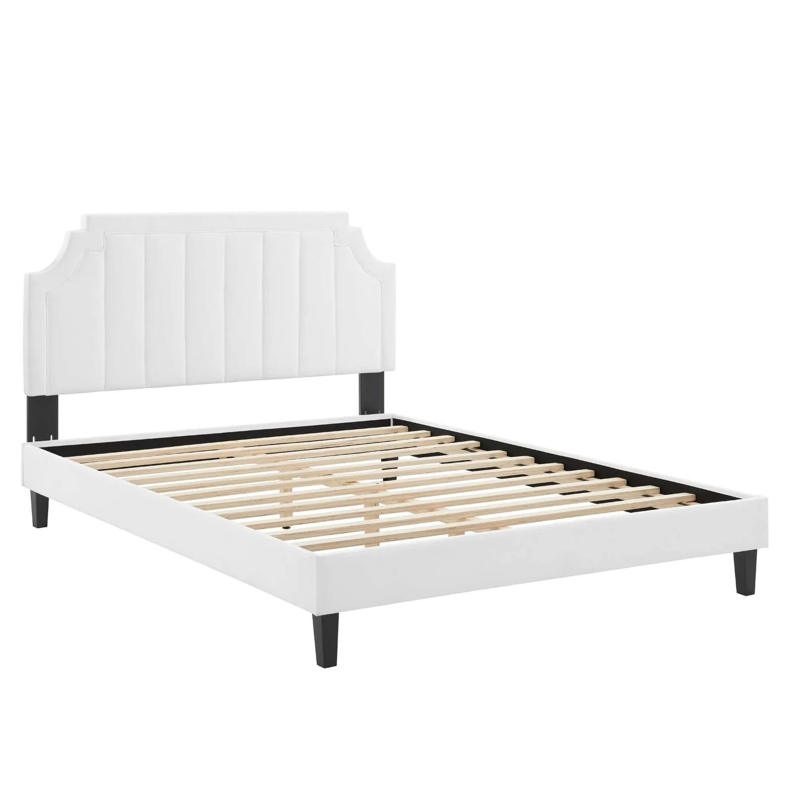 Sienna Performance  Velvet Platform Bed