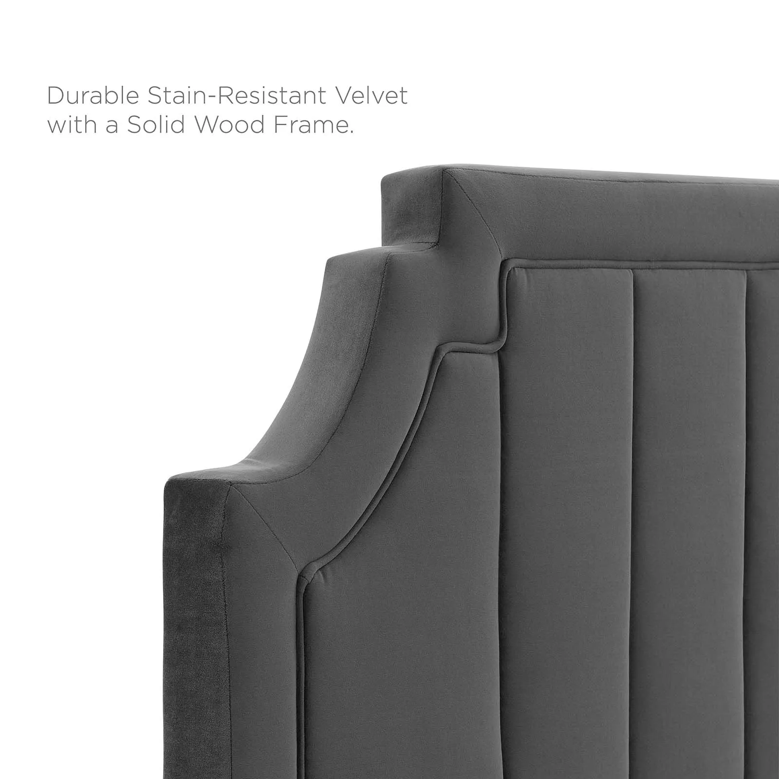 Sienna Performance  Velvet Platform Bed