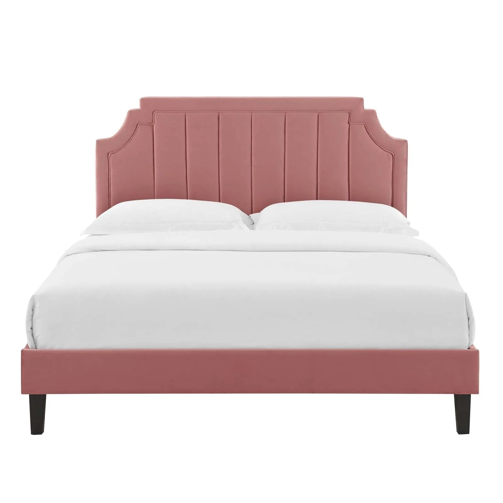 Sienna Performance  Velvet Platform Bed