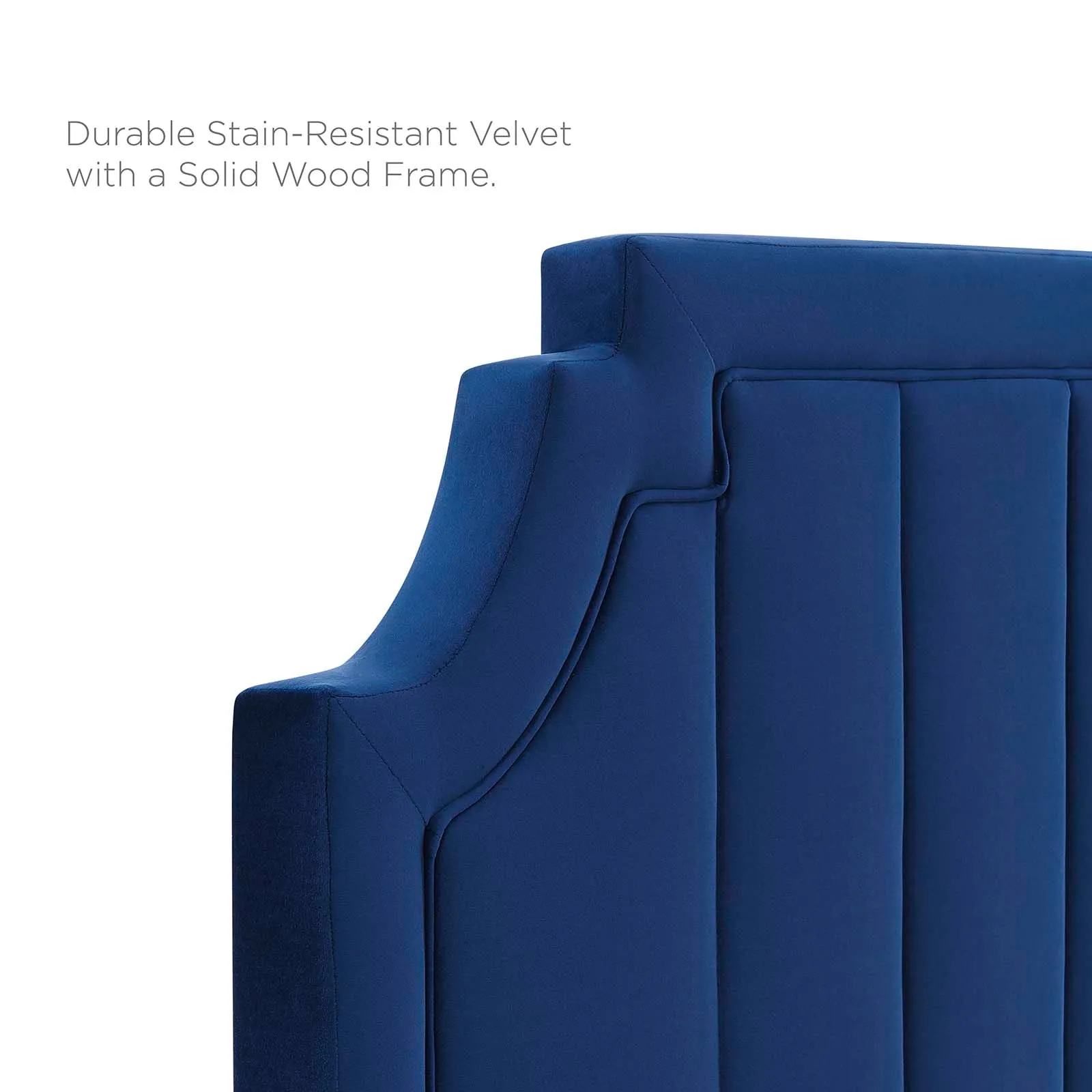 Sienna Performance  Velvet Platform Bed