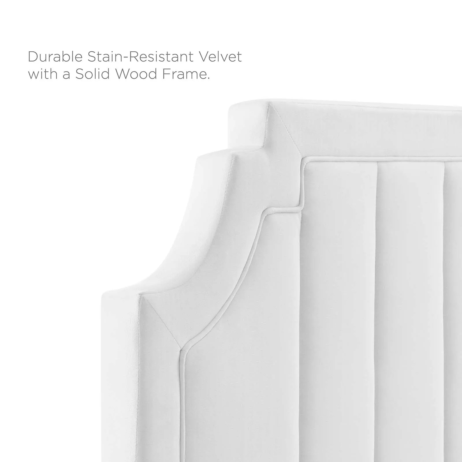 Sienna Performance  Velvet Platform Bed