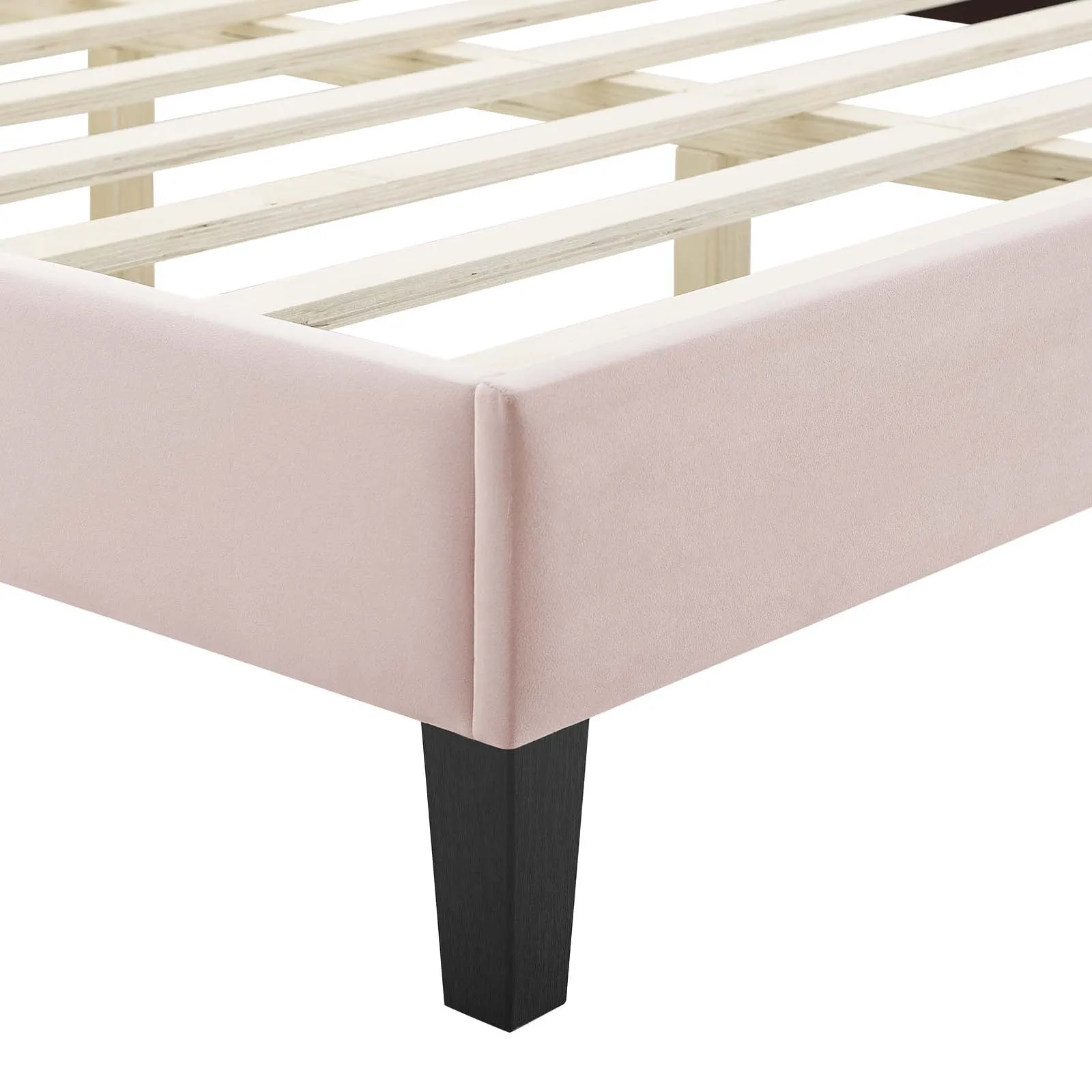 Sienna Performance  Velvet Platform Bed