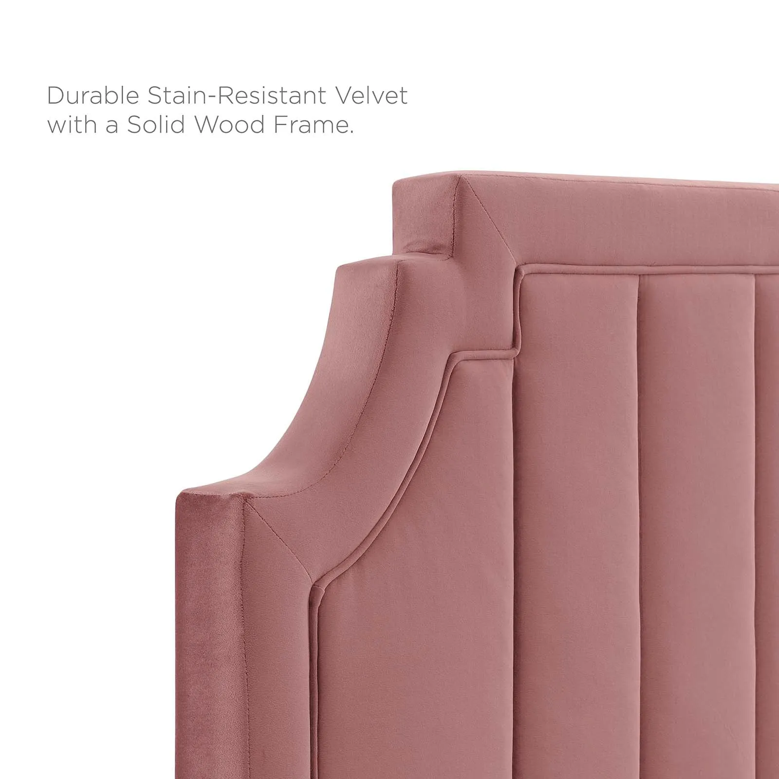 Sienna Performance  Velvet Platform Bed