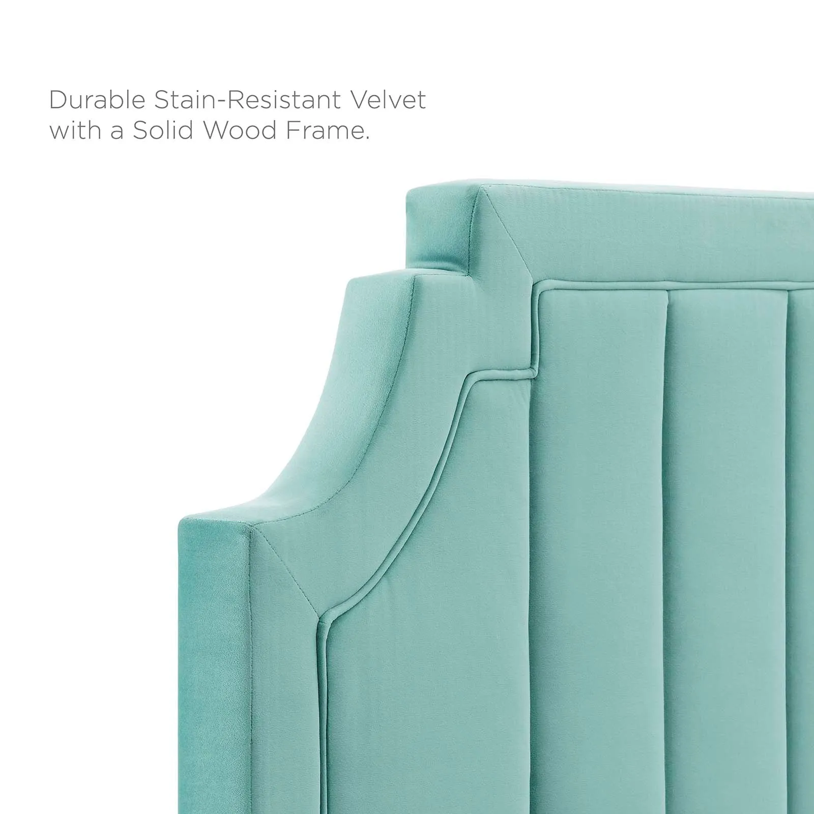 Sienna Performance  Velvet Platform Bed