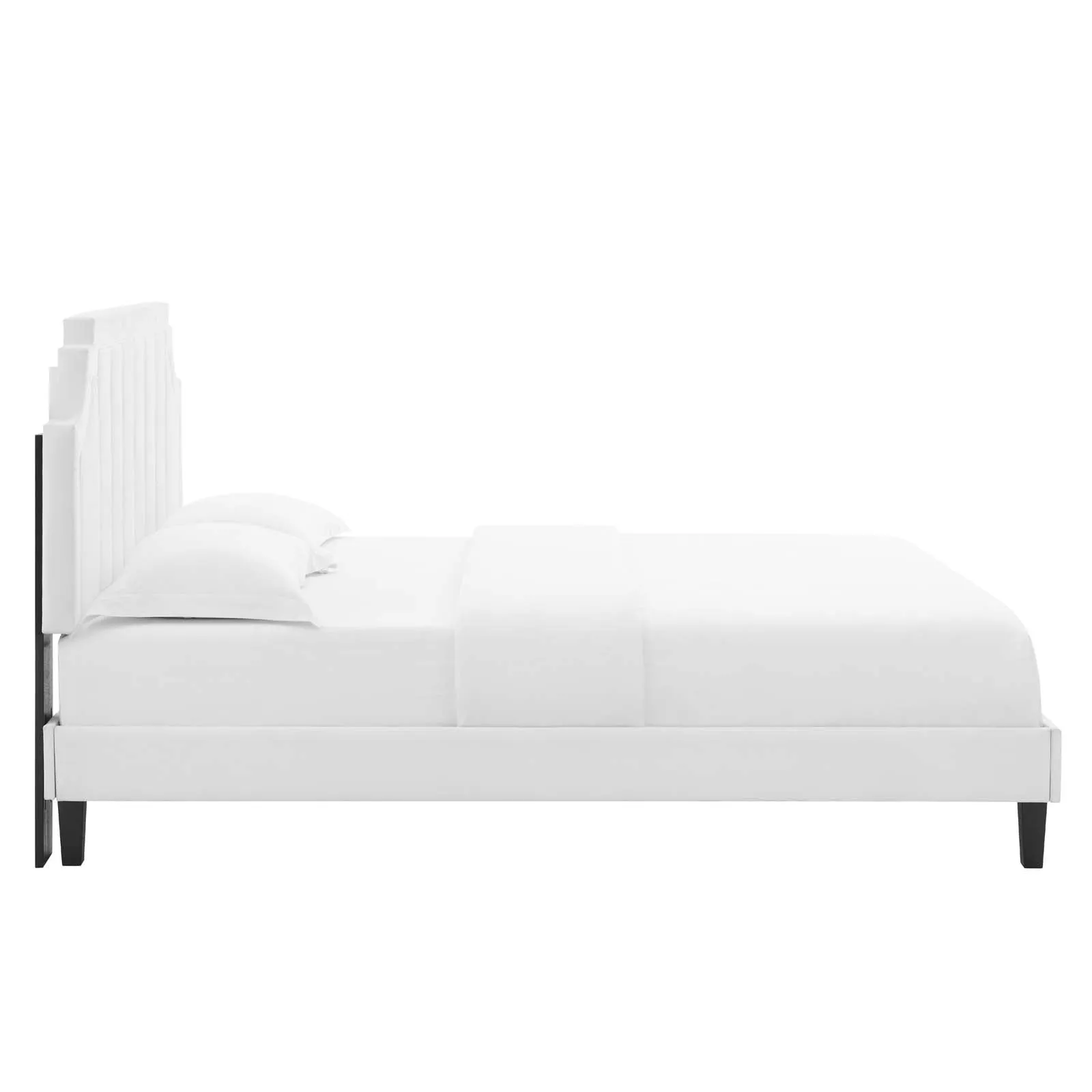 Sienna Performance  Velvet Platform Bed