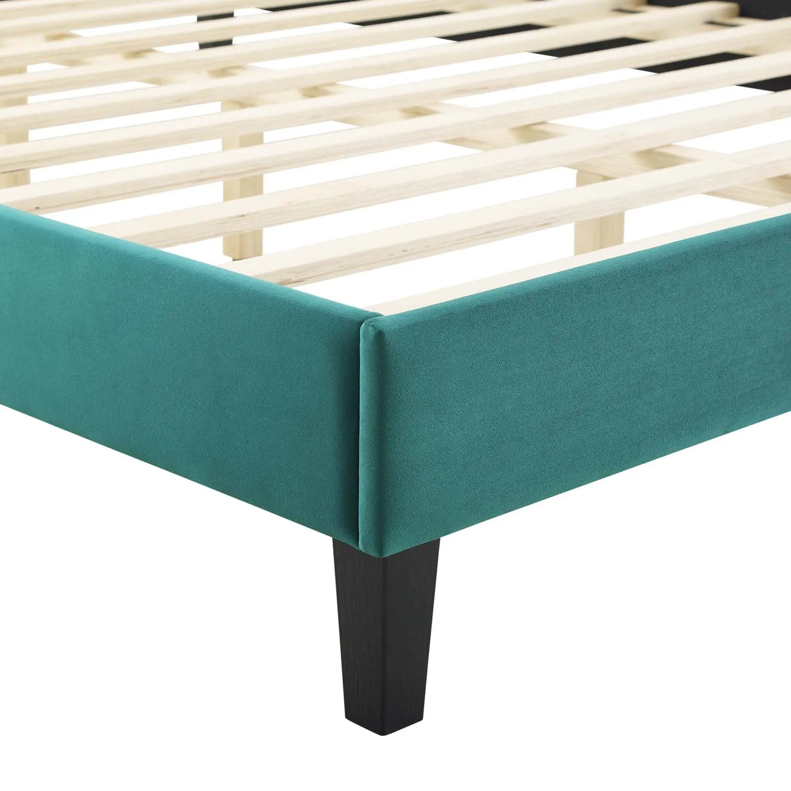 Sienna Performance  Velvet Platform Bed