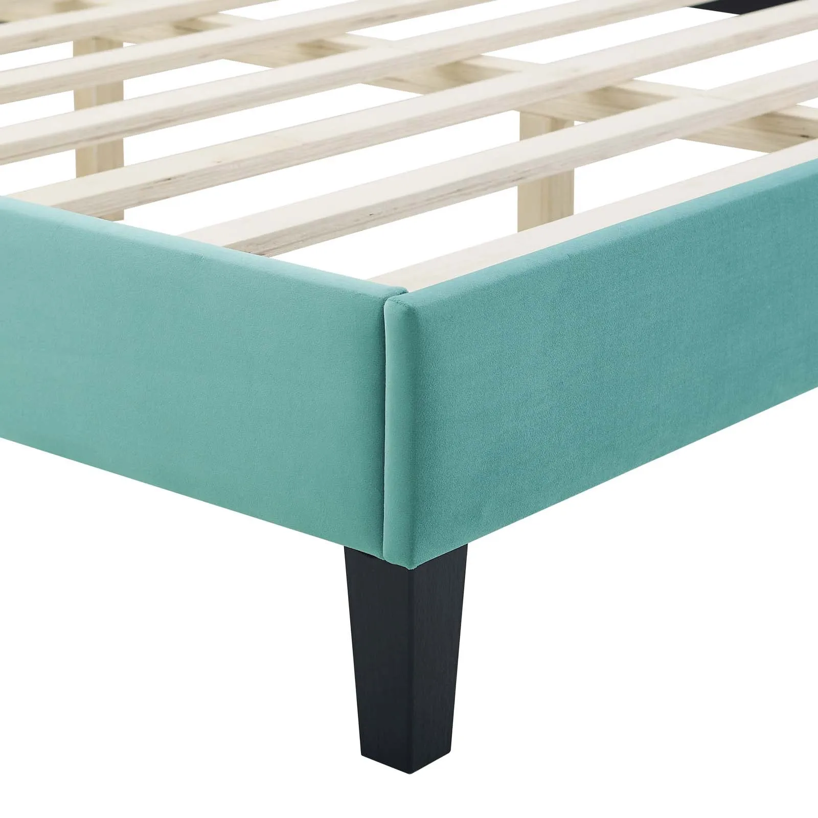 Sienna Performance  Velvet Platform Bed