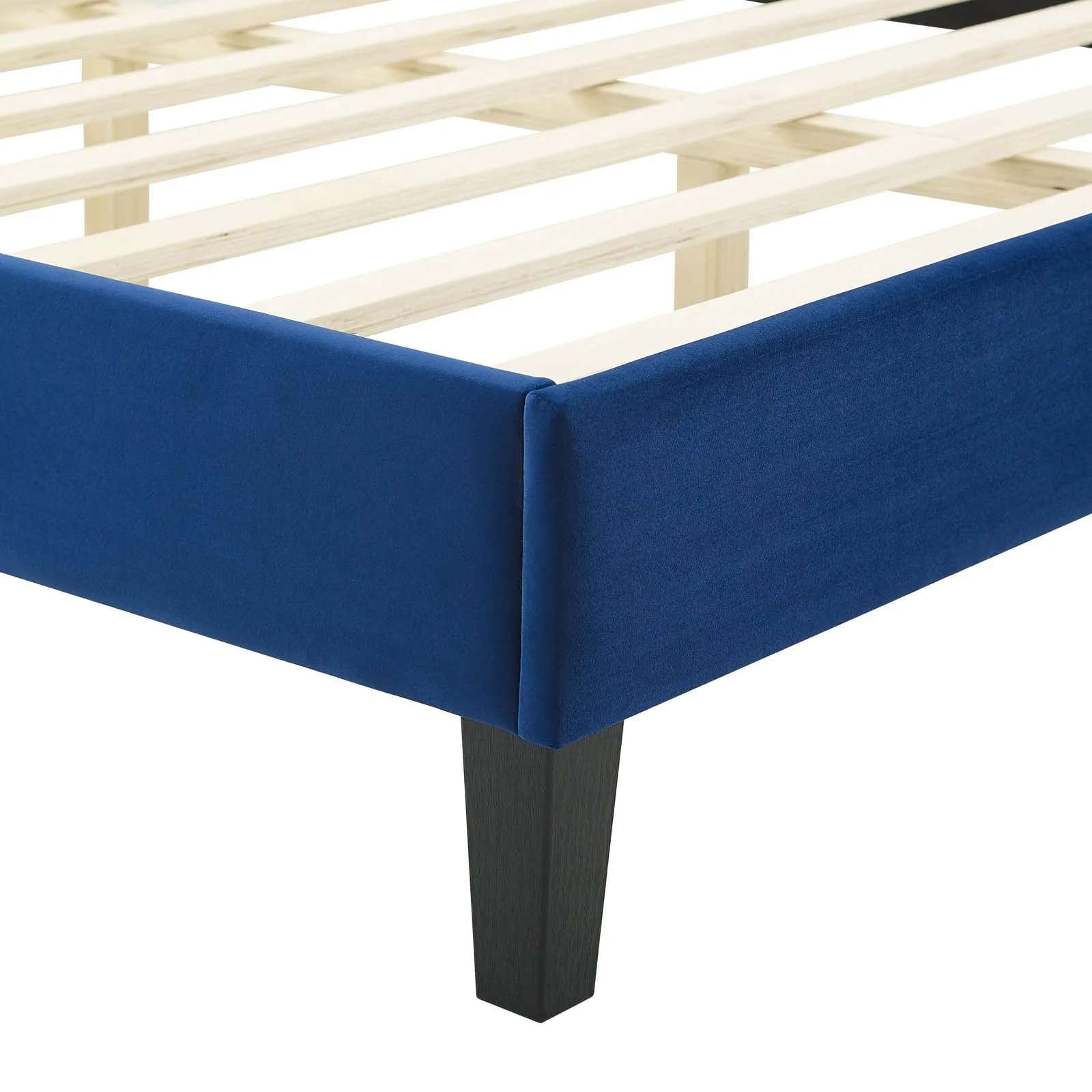 Sienna Performance  Velvet Platform Bed