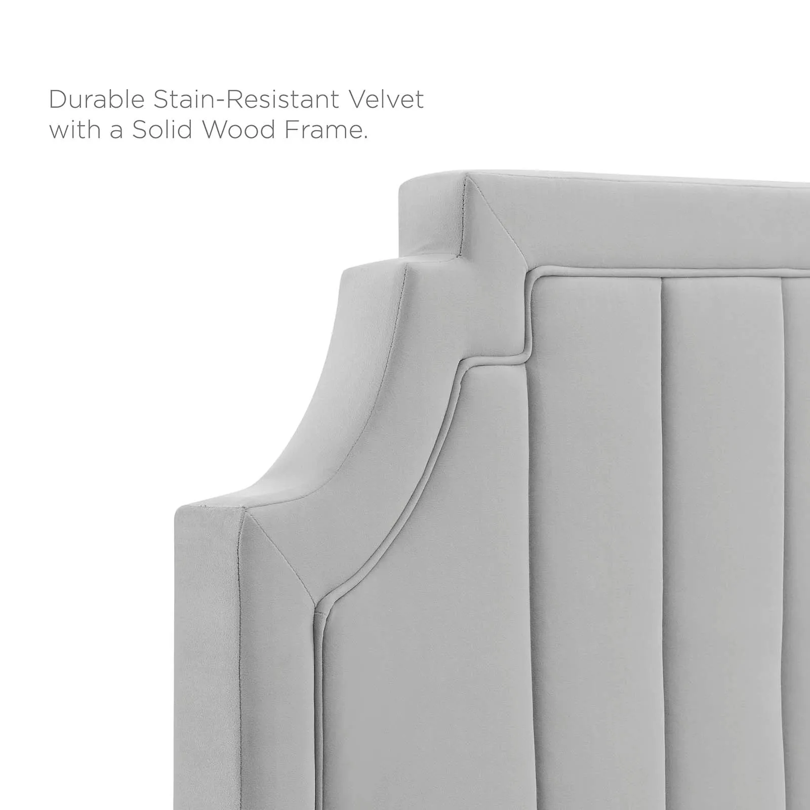 Sienna Performance  Velvet Platform Bed