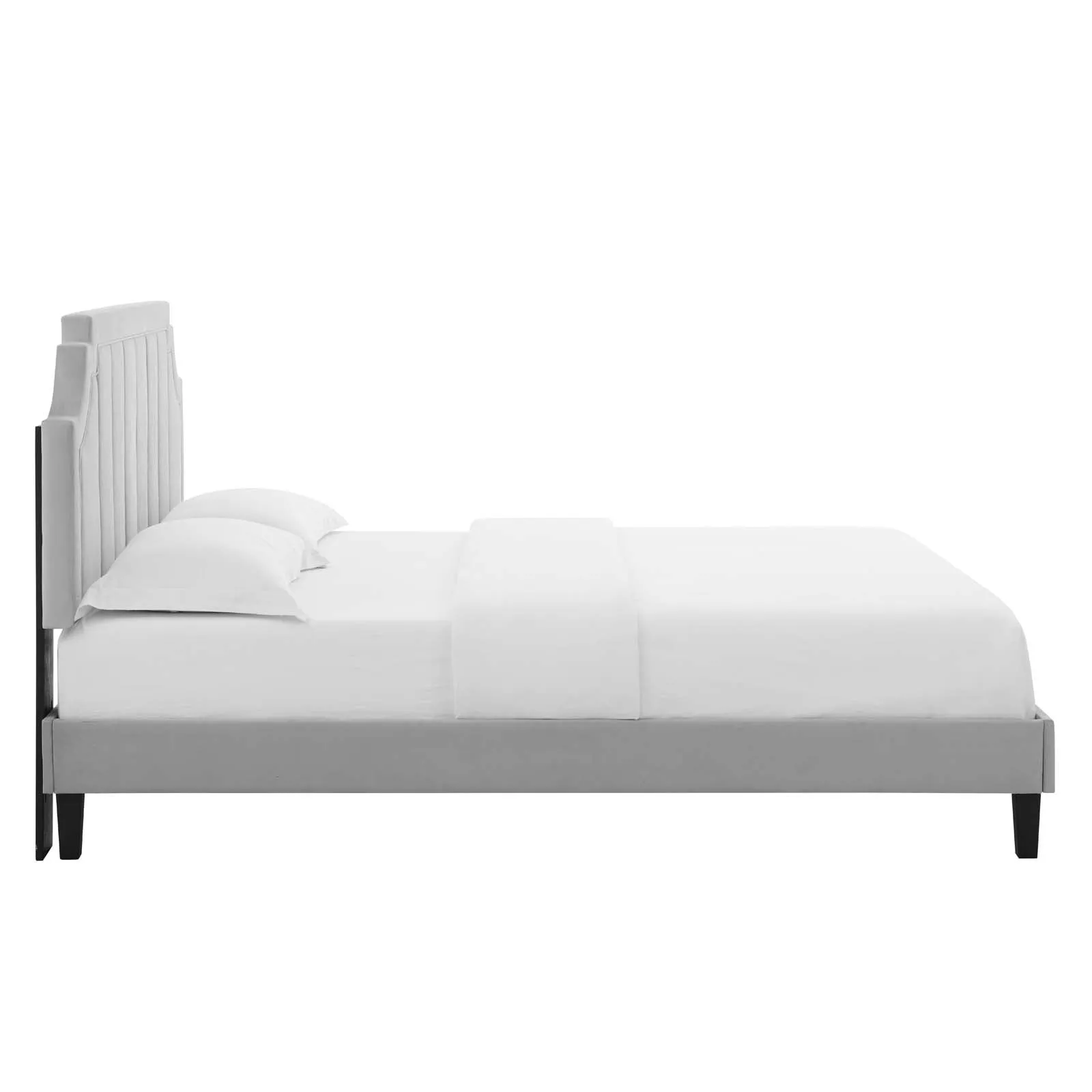 Sienna Performance  Velvet Platform Bed