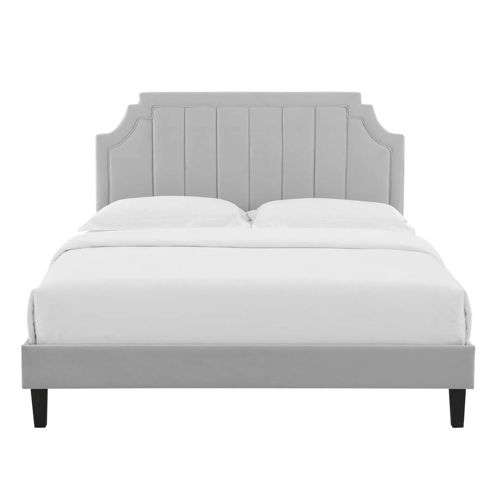 Sienna Performance  Velvet Platform Bed