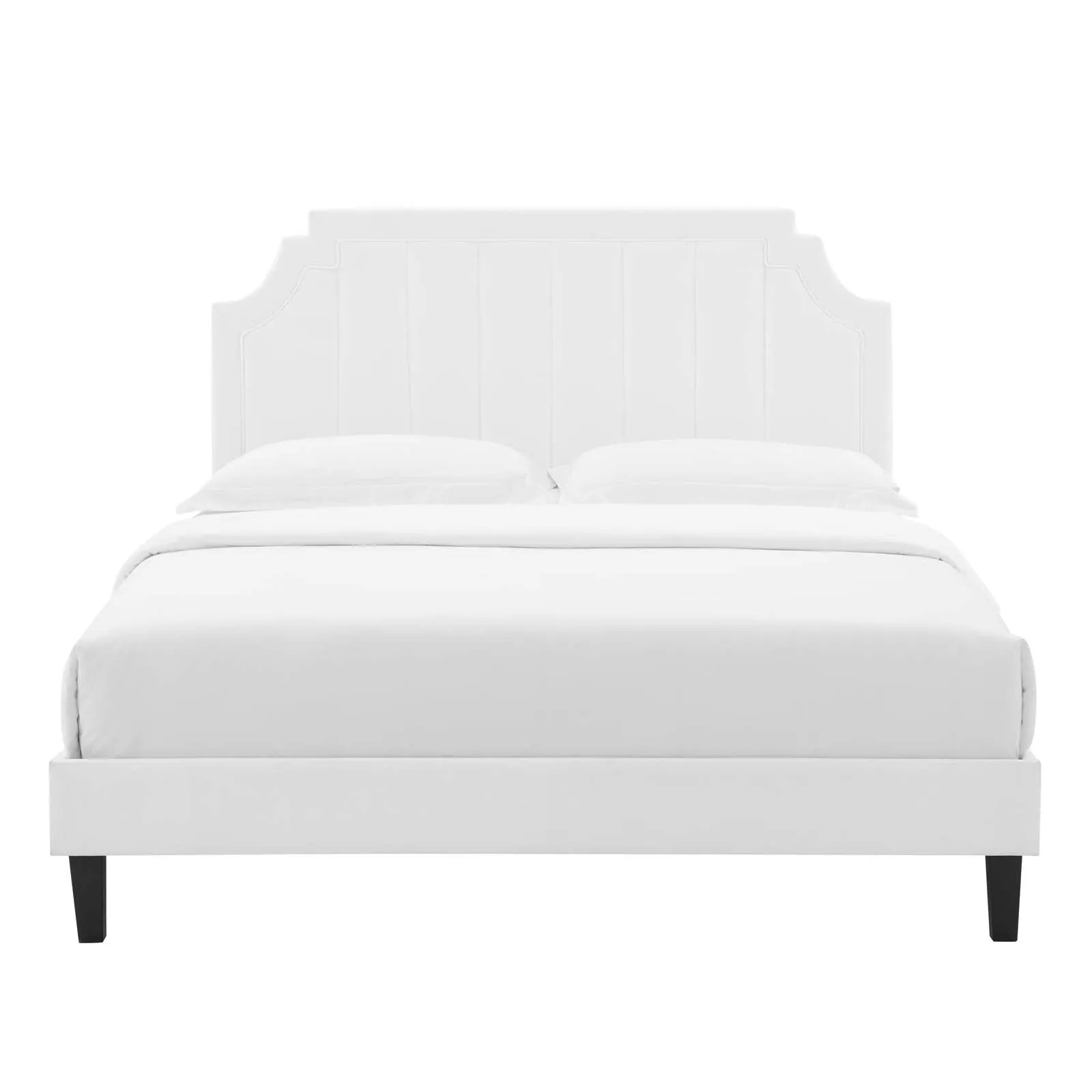 Sienna Performance  Velvet Platform Bed