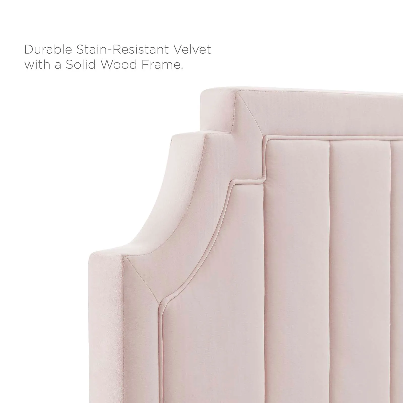 Sienna Performance  Velvet Platform Bed