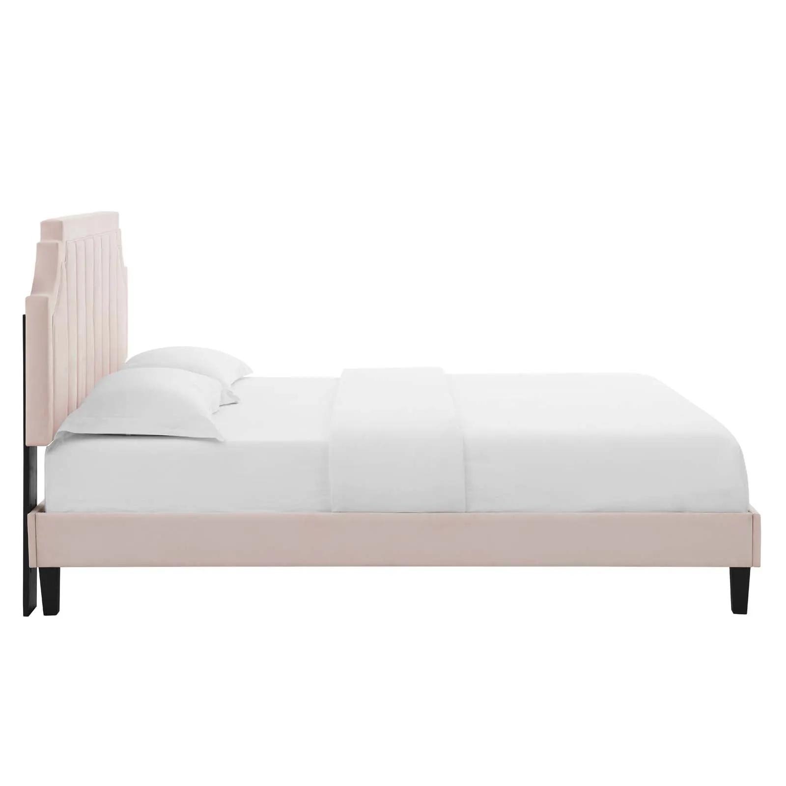 Sienna Performance  Velvet Platform Bed