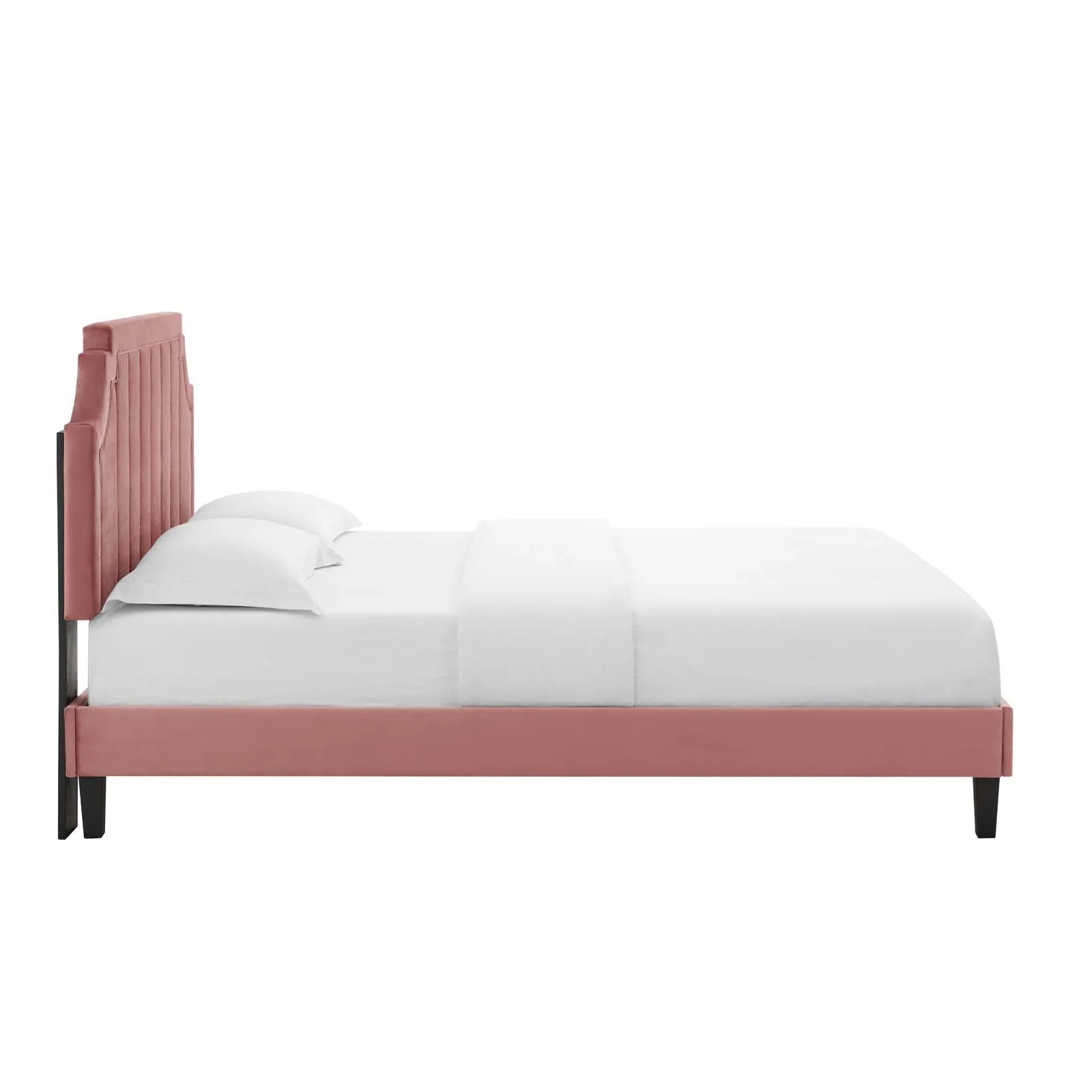Sienna Performance  Velvet Platform Bed