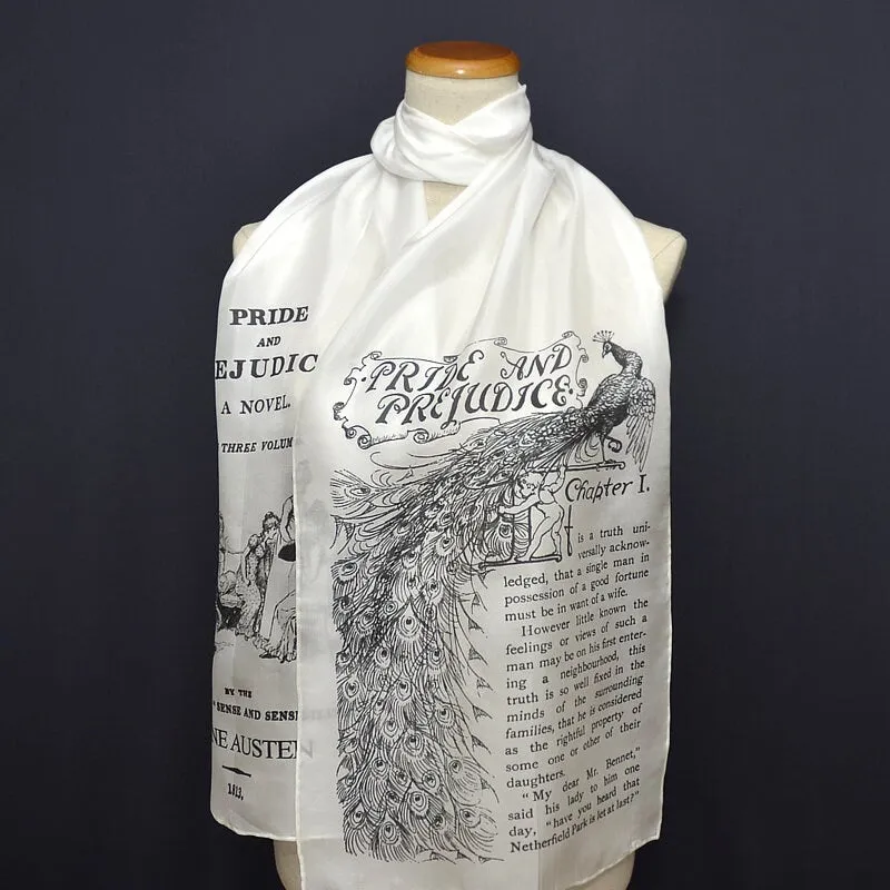 Silk Scarf, Pride and Prejudice by Jane Austen Silk Scarf