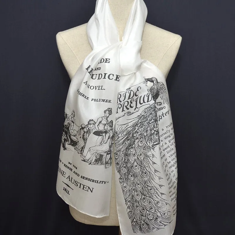 Silk Scarf, Pride and Prejudice by Jane Austen Silk Scarf