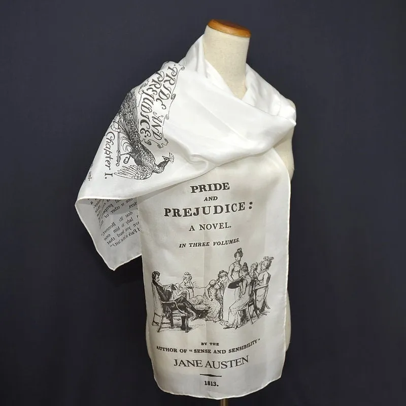 Silk Scarf, Pride and Prejudice by Jane Austen Silk Scarf