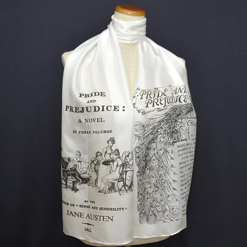 Silk Scarf, Pride and Prejudice by Jane Austen Silk Scarf