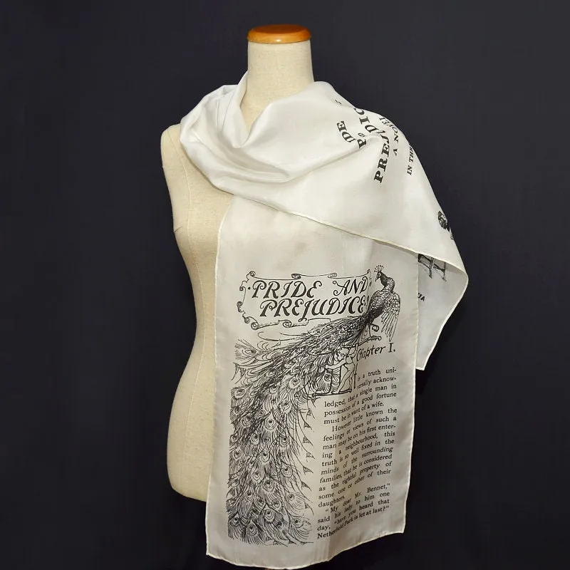 Silk Scarf, Pride and Prejudice by Jane Austen Silk Scarf