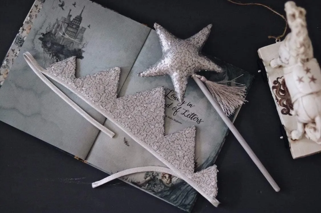 Silver Sequins Magic Wand