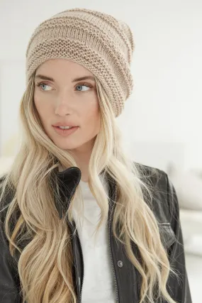 Simple Texture Slouch Hat (Knit) - Version 2