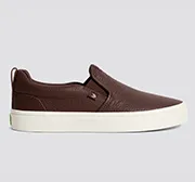 SLIP-ON Brown Premium Leather Sneaker Women