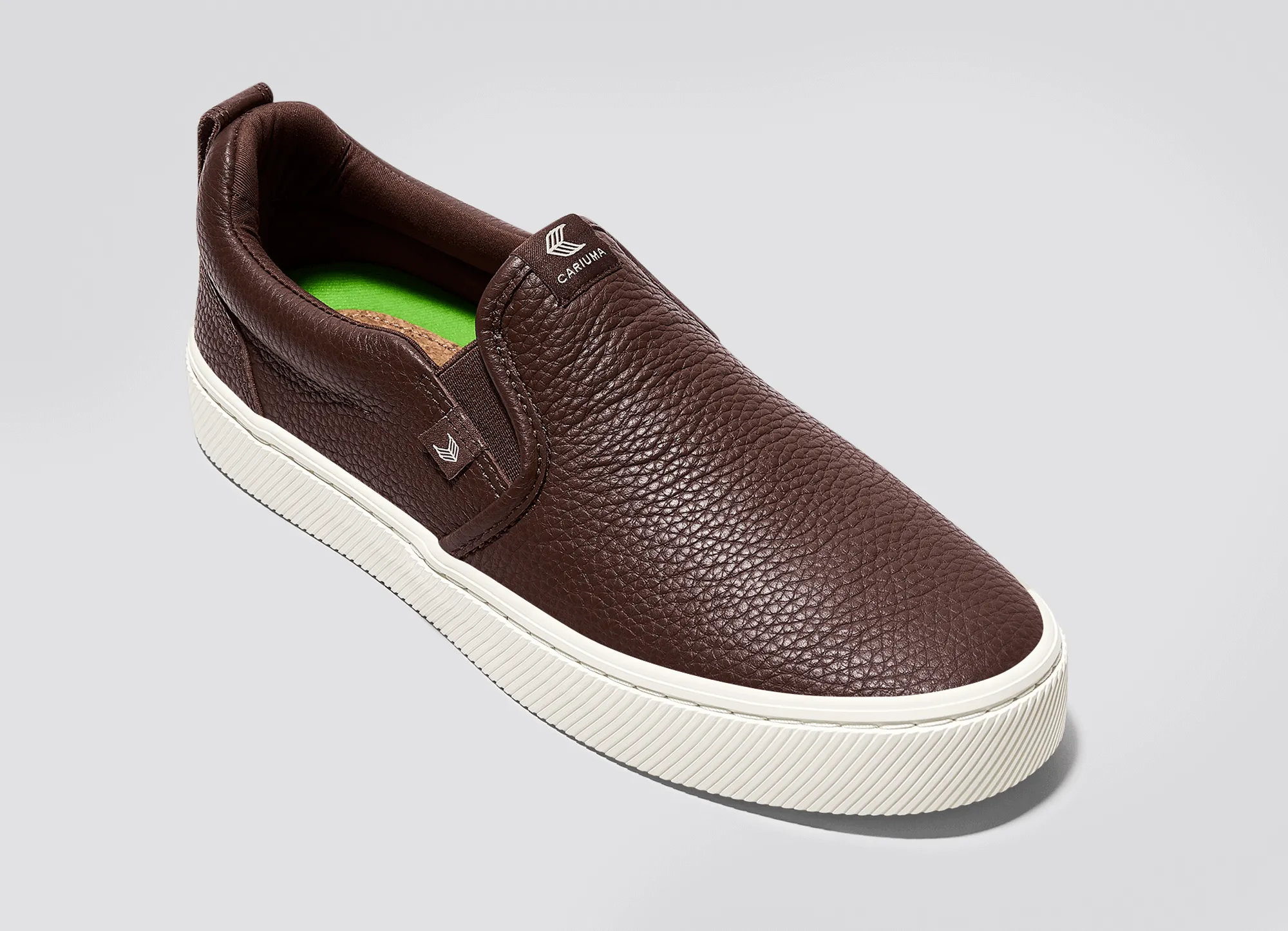 SLIP-ON Brown Premium Leather Sneaker Women