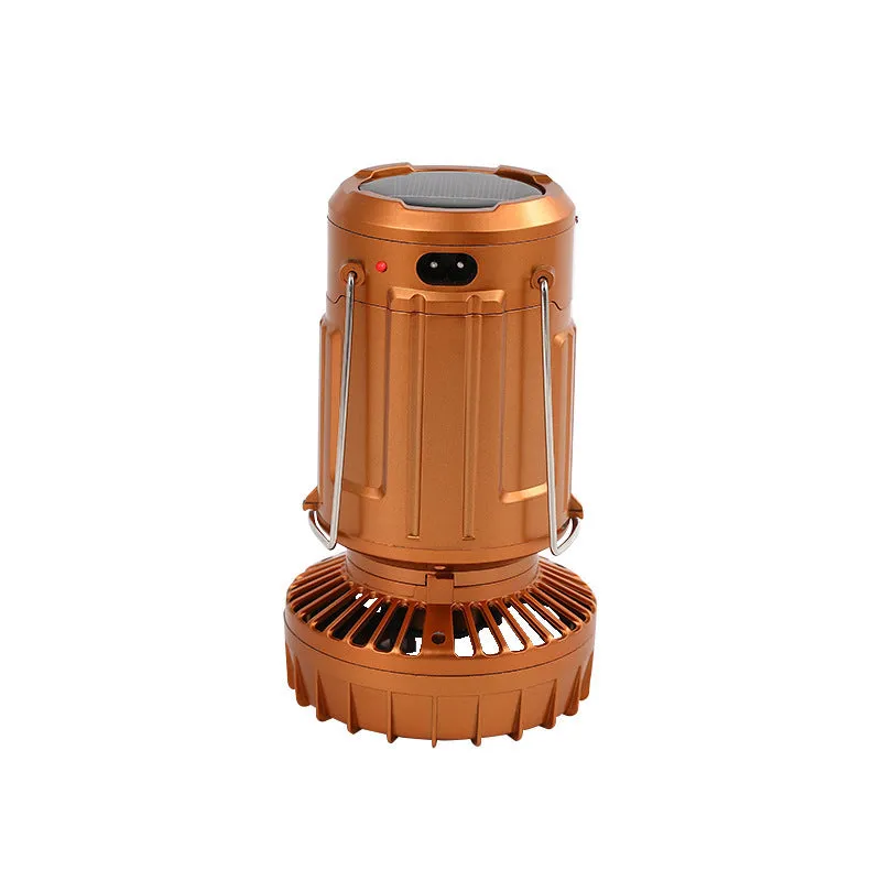 Solar-Powered Handheld Camping Lamp with Extendable Switch