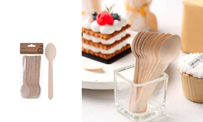 Spoon Birchwood, Set of 20  Piece