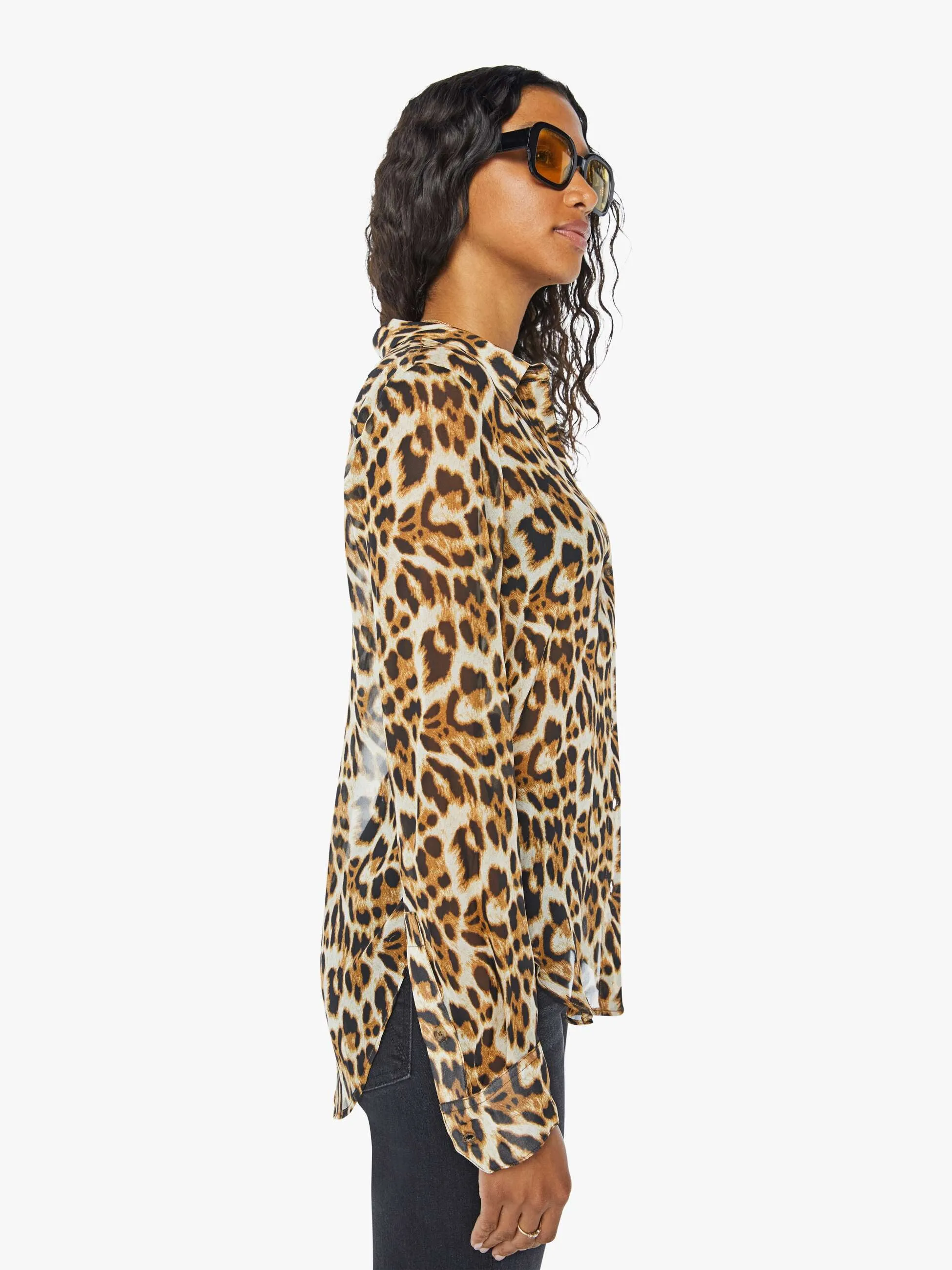 SPRWMN Fitted Button Up - Leopard
