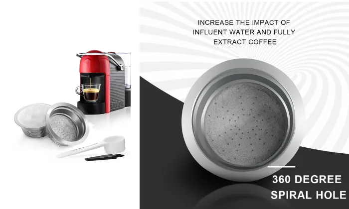 Stainless Steel Reusable Refillable Coffee Capsules
